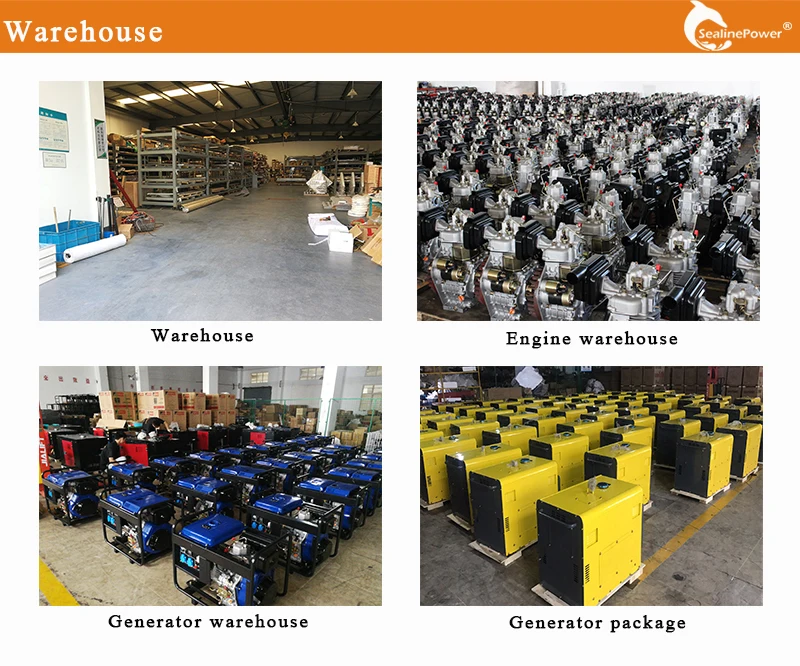 10KW EV80 Powered Water Cooled Two Cylinder diesel Genset