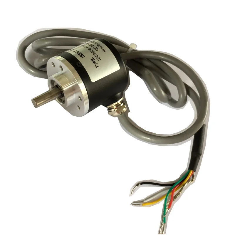 IBEST ISC3806 dc 5V 12V 24V 100 600 1000 2000 2500 ppr Pulse 5mm 6mm Solid Shaft Incremental Optical Rotary Encoder