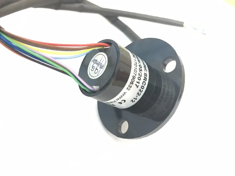 Taidacent Gilded Hat Type 12 Channls 220v High Coltage Slip Ring High Speed Dome Rotary Electrical Slip Ring SRC022A Slip Ring