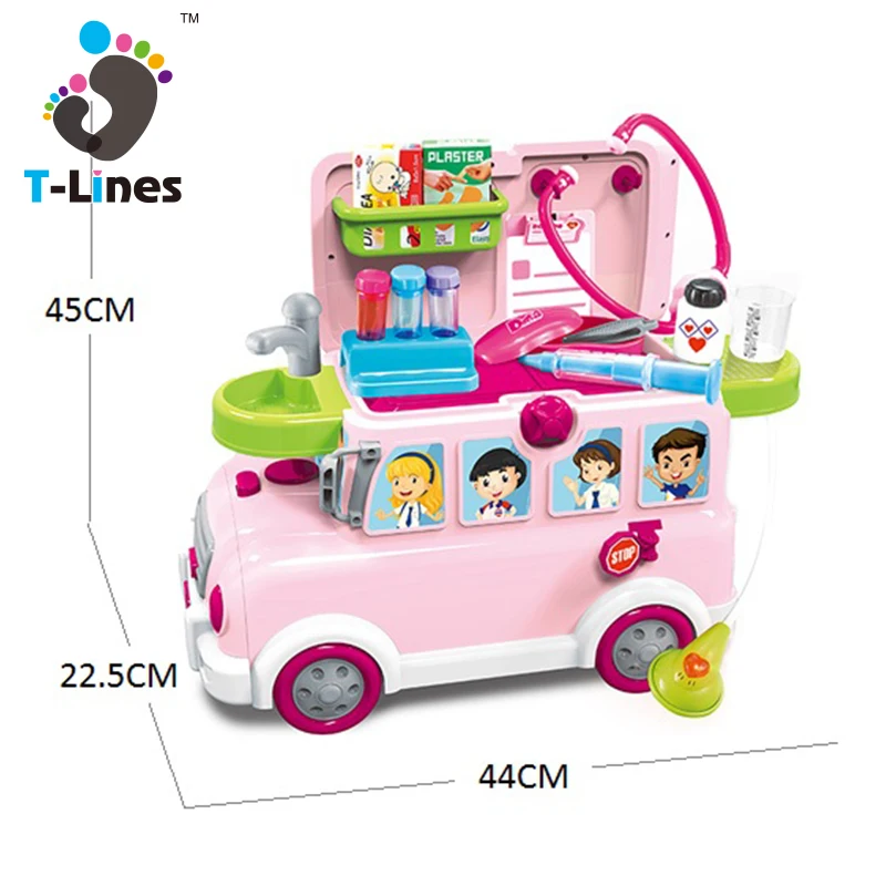 
Детский комплект для ролевых игр с школьным автобусом 