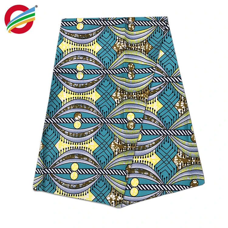 Новый стиль ткань с Африканским принтом 100% полиэстер воском 6