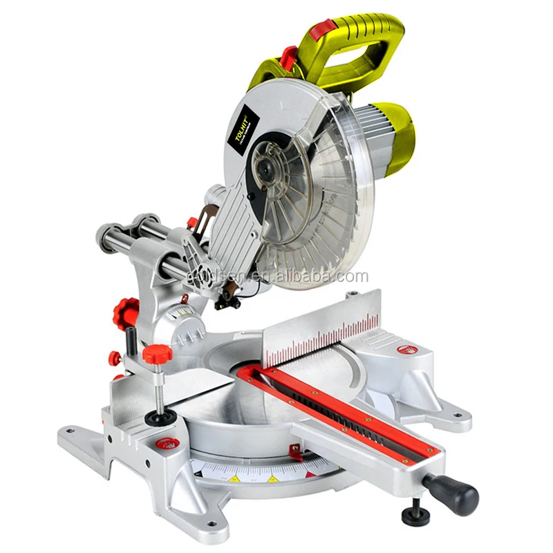 TOLHIT Induction Motor Professional Sliding Compound Miter Saw Industrial Electric Wood Cutting Machine 220v 305mm 12in 1800w