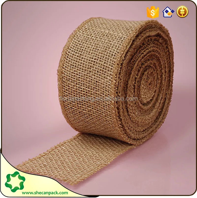 coloured hessian ribbon