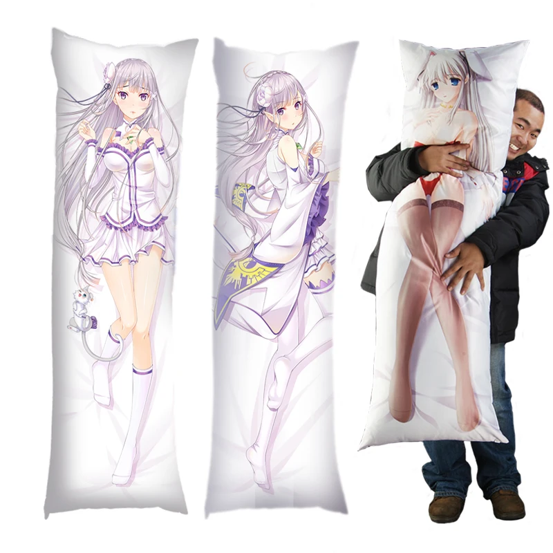 Cushion Pillow Anime Character Huggable Re:zero Emilia Body Pillow Cover -  Buy Dakimakura,Anime Pillow Covers,Anime Pillowcases Product on 
