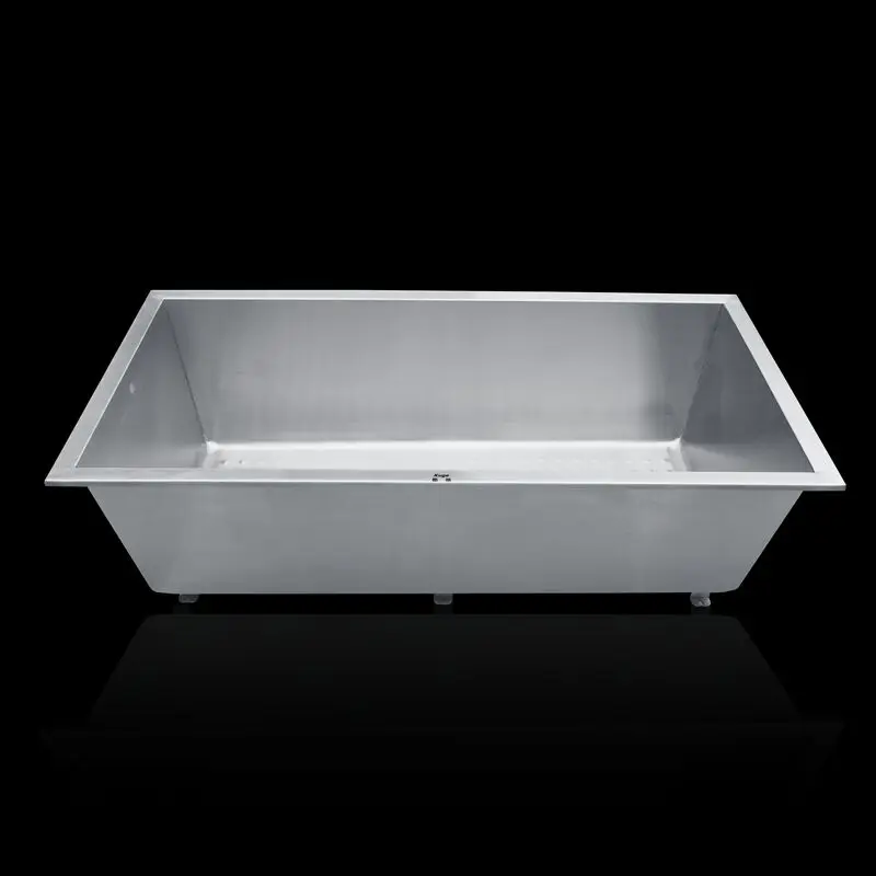 Stainless Steel Whirlpool Bathtub Outdoor Portable Bathtub Freestanding