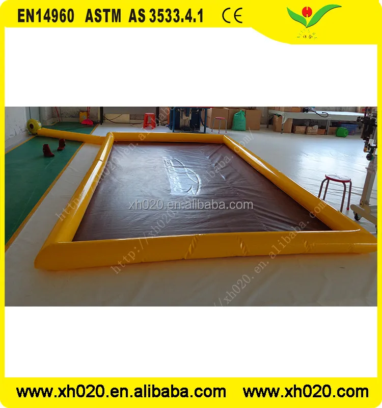 Коммерческих воды сдерживания ПВХ брезент портативный надувные автомойки коврик