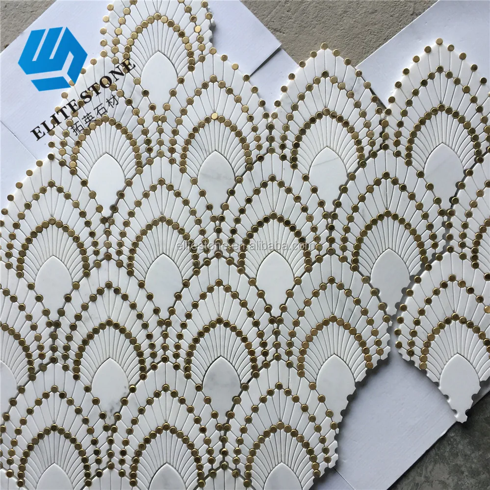 Floor Tile Standard Size Glass Fish Scale Flooring Waterjet Mosaic Buy Flooring Waterjet Mosaic Floor Tiles Standard Size Mosaic Fish Scale Mosaic Tile Product On Alibaba Com