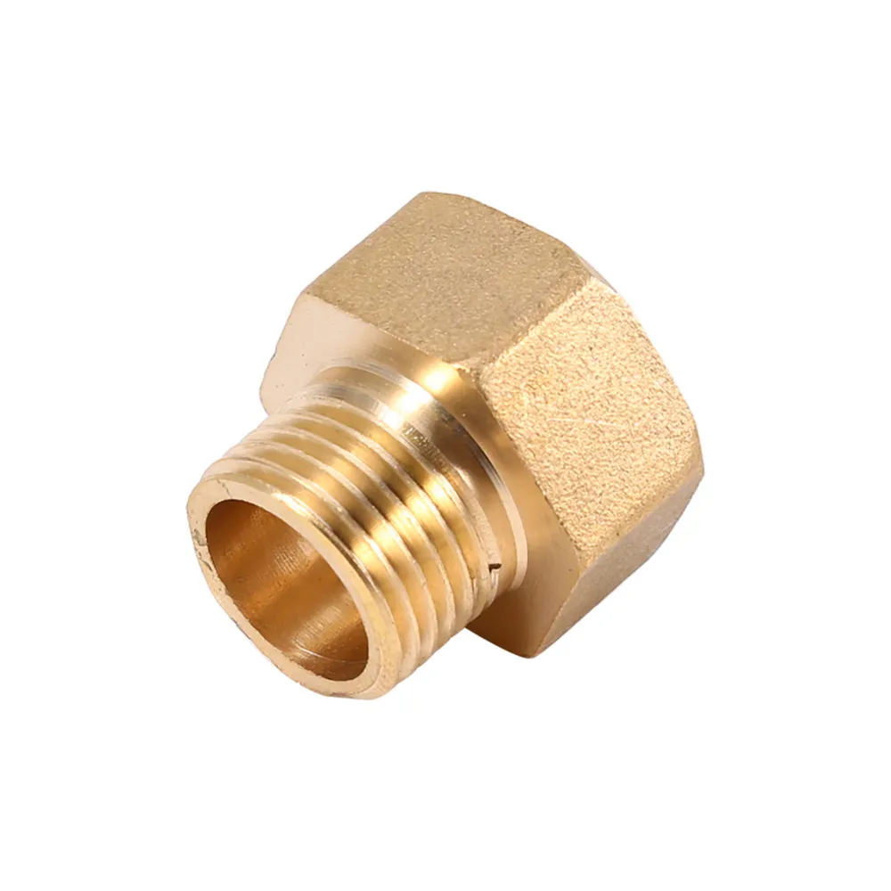 BRASS HEX BUSHING REDUCING NPT THREADS PIPE FITTING 3/4 MALE X 1/2 FEMALE 
