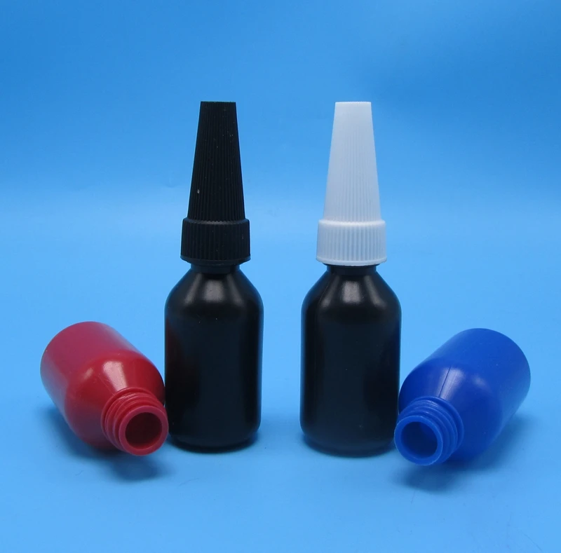 Black Empty 10ml 50ml 250ml Glue Container for Uv Adhesive