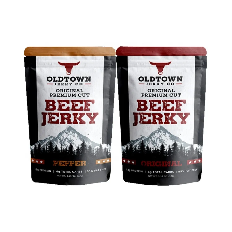 Цветной стоячий мешок с индивидуальным принтом упаковочный бумажный пакет для пищевых