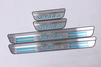 Protectores De Umbral Para Suzuki Vitara 2015-2020 - 4 Piezas, Acero Inoxidable, Instalación Fácil