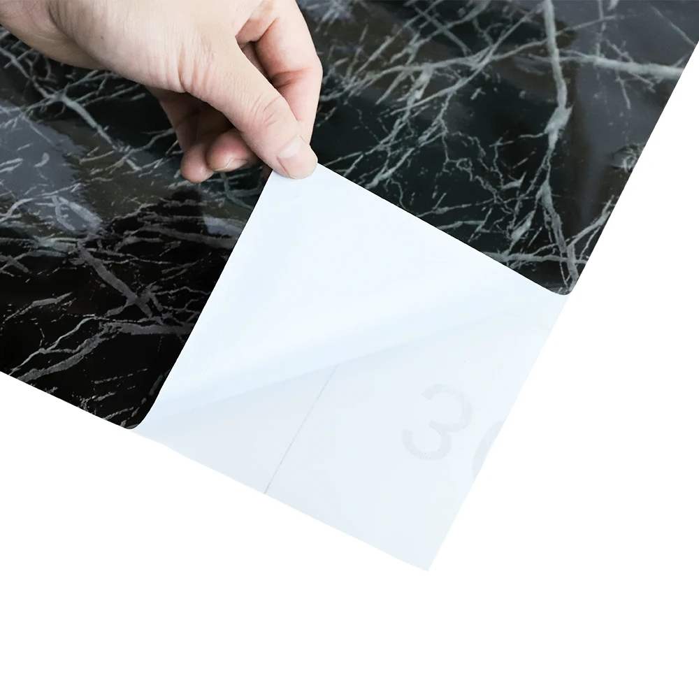 Водостойкая клейкая мраморная наклейка на пол