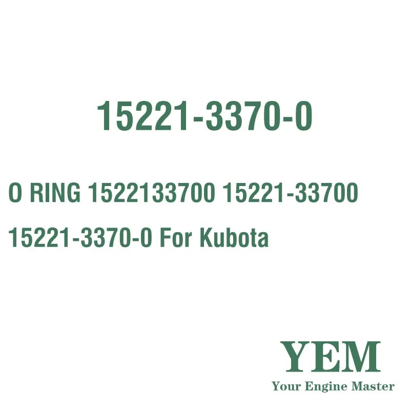 O RING 1522133700 15221-33700 15221-3370-0 for Kubota