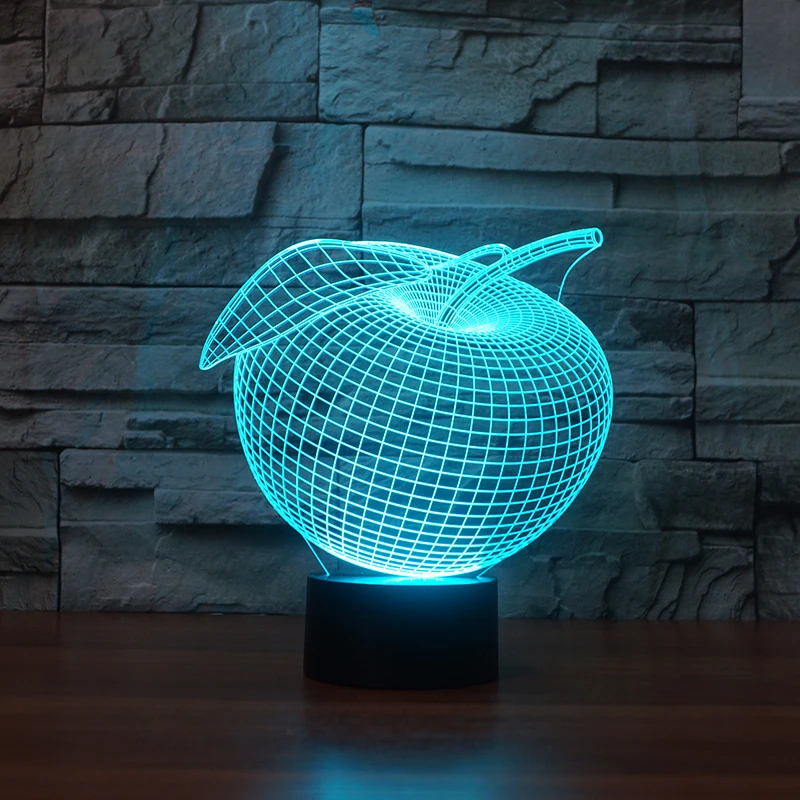 Unpretentious Playing chess parade 3d Apple Illusion Led Desk Lamp Of Fruit Color Lamp Sensor Deco Led Night  Light Fs-3612 - Buy 3d Apple Illusion Led Desk Lamp,Fruit Color Lamp  Sensor,Deco Led Night Light Product on