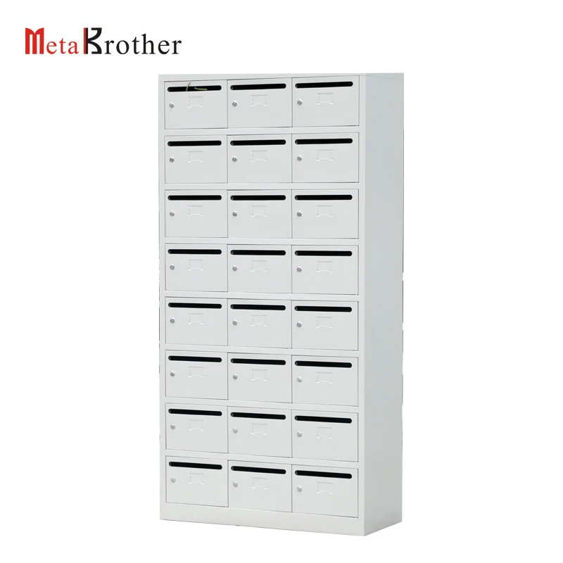 Apartment Metal Post Parcel Mail Box Delivery Electronic Locker Letter Box Outdoor Wall Mounted Lockable Steel Mailbox Wholesale