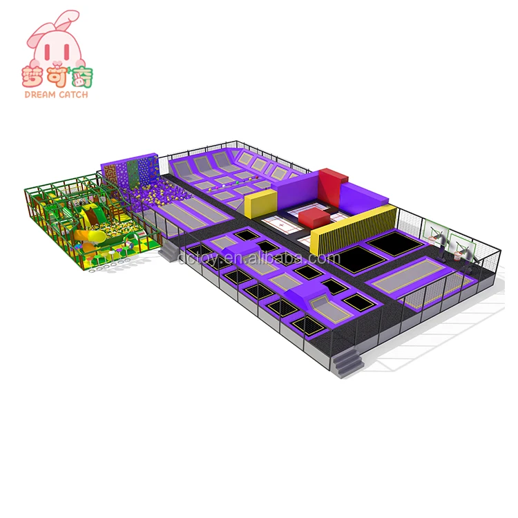 Батут для взрослых для воздушной зоны, оборудование для помещений, баскетбольный батут для прыжков