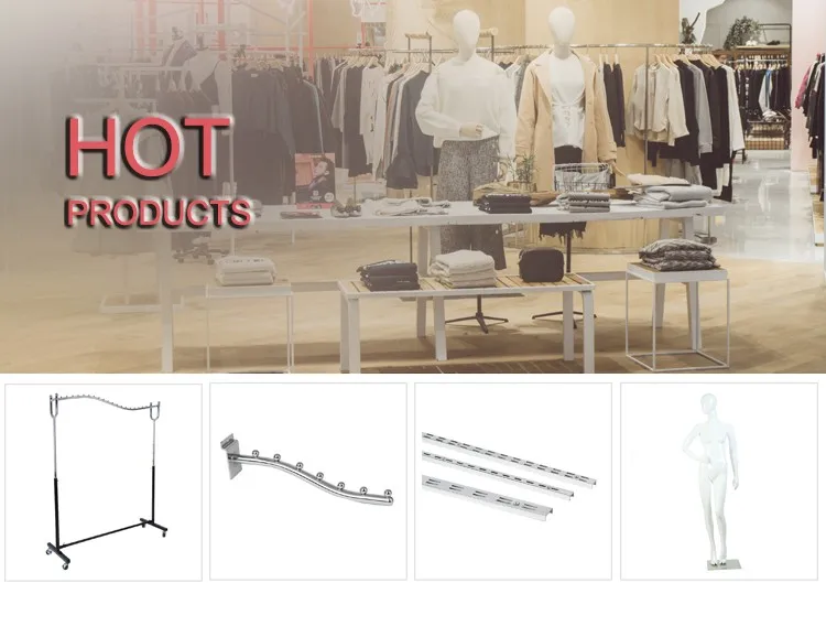 Semi-Circular Island Rack Hanger Stainless Steel Clothing Display Rack supplier