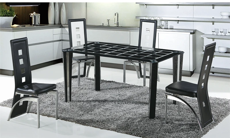 Double layer deals glass dining table