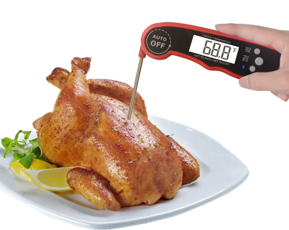 Long Probe LCD Screen Digital Stainless Steel Baby Milk BBQ Meat Cooking Thermometer