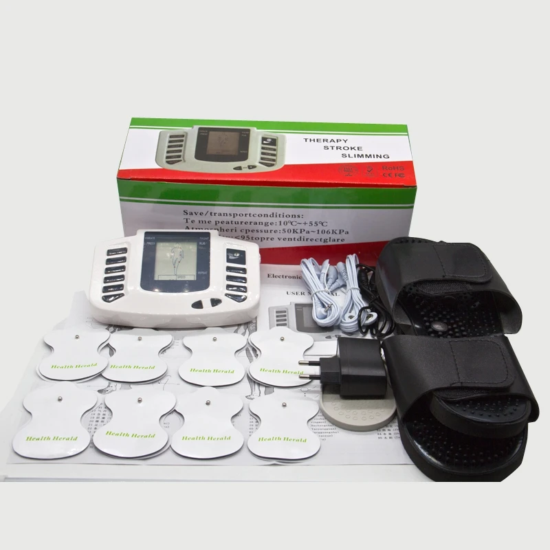 Electronic Pulse Massager Stroke Therapy Machine With Slippers