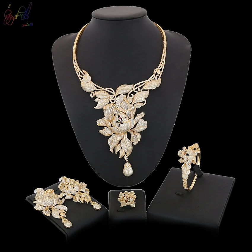 artificial diamond jewellery set