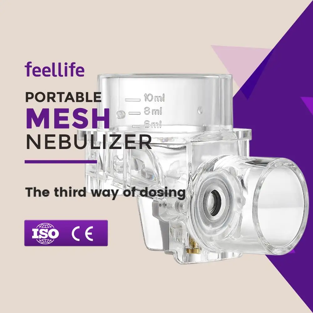 Pharmaceutical Asthma Inhalator Device Air Pro air Feellife Portable Mesh Nebulizer to Inhale Salbutamol Silent Nebulizer