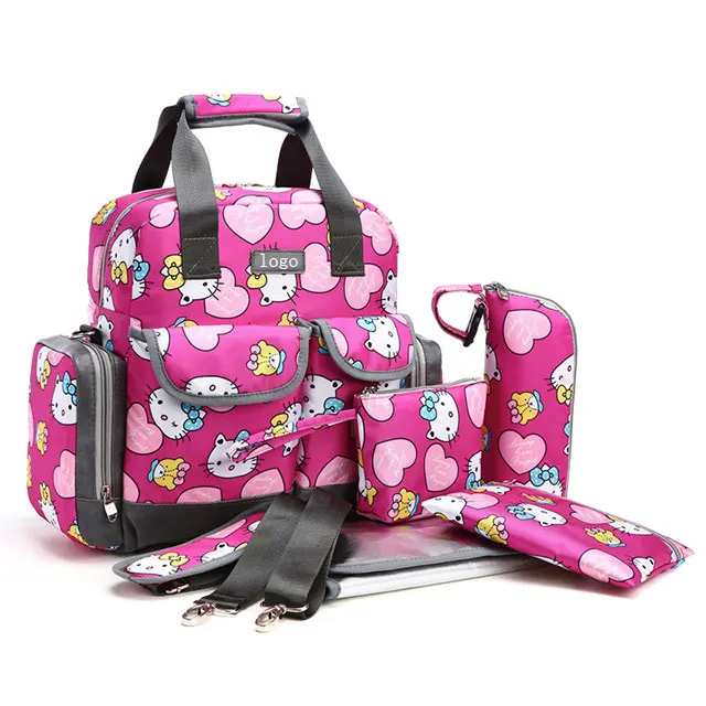Personalized Girl Hello Kitty Tote Bag Baby Diaper Bag