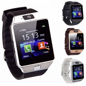 A Amazon Hot Selling Camera Sim Card Smartwatch Sport Smart Watch DZ09 for Android Phone