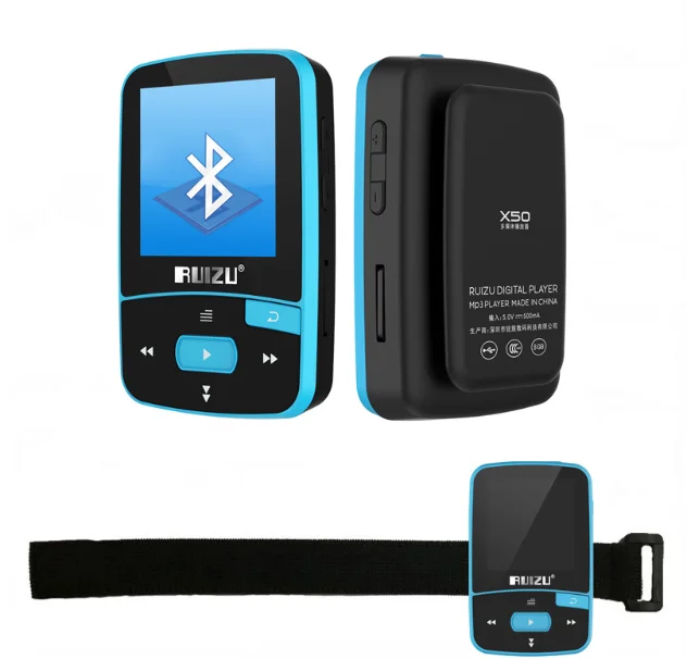 RUIZU X50 8GB 1,5 Zoll Bluetooth MP3 MP4 Player HiFi Verlustfreier Sound VD B9B7 