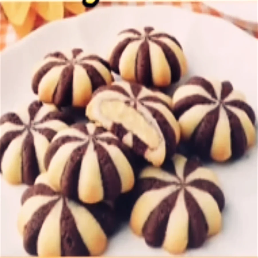 Three Color Cookies Encrusting Machine Snacks Food with Filling Machine