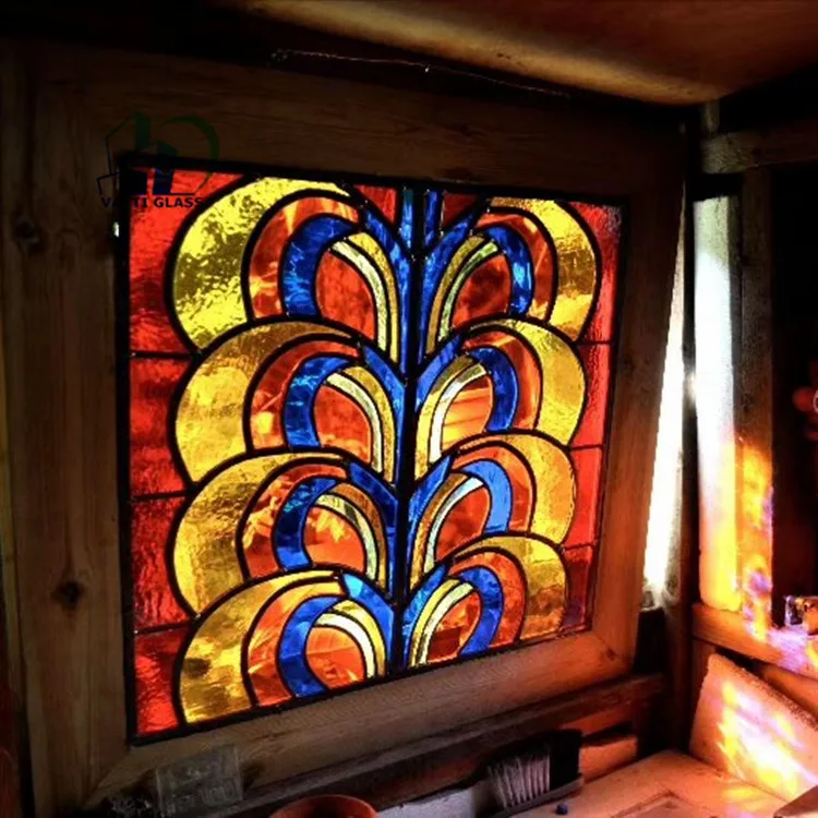 Stained Glass With Pattern Cathedral Glass
