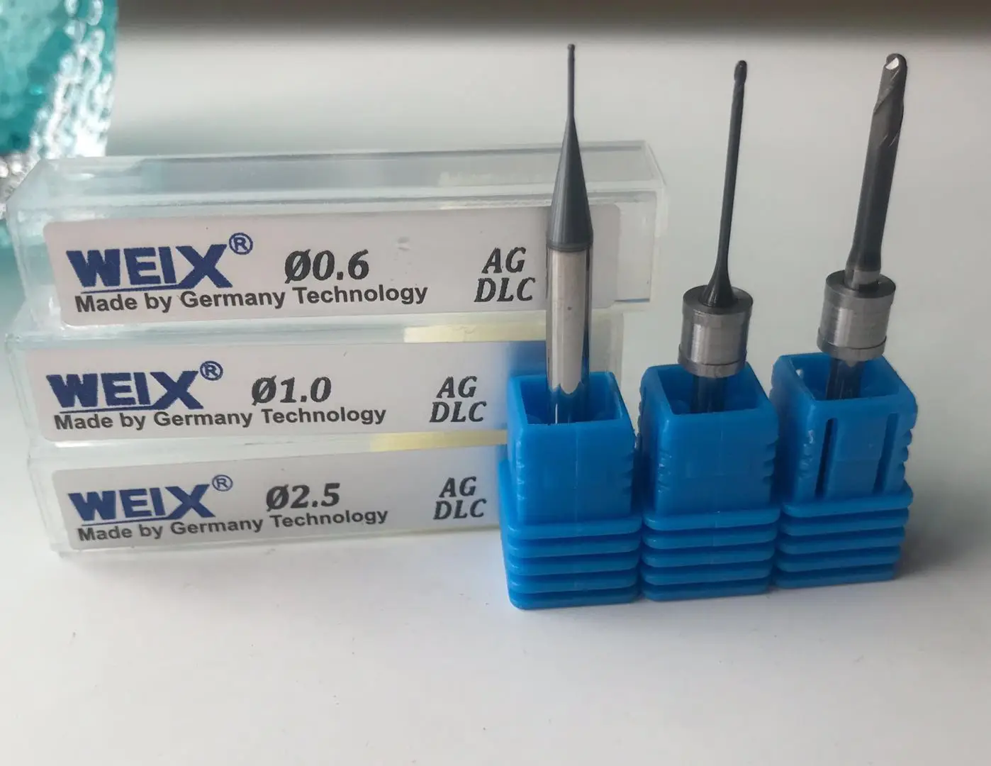 Weix Sharpener Tungsten Carbide Cadcam Zirconia Blocks Dental Burs with Altincoating Surgical Instrument for Amann Girrbach