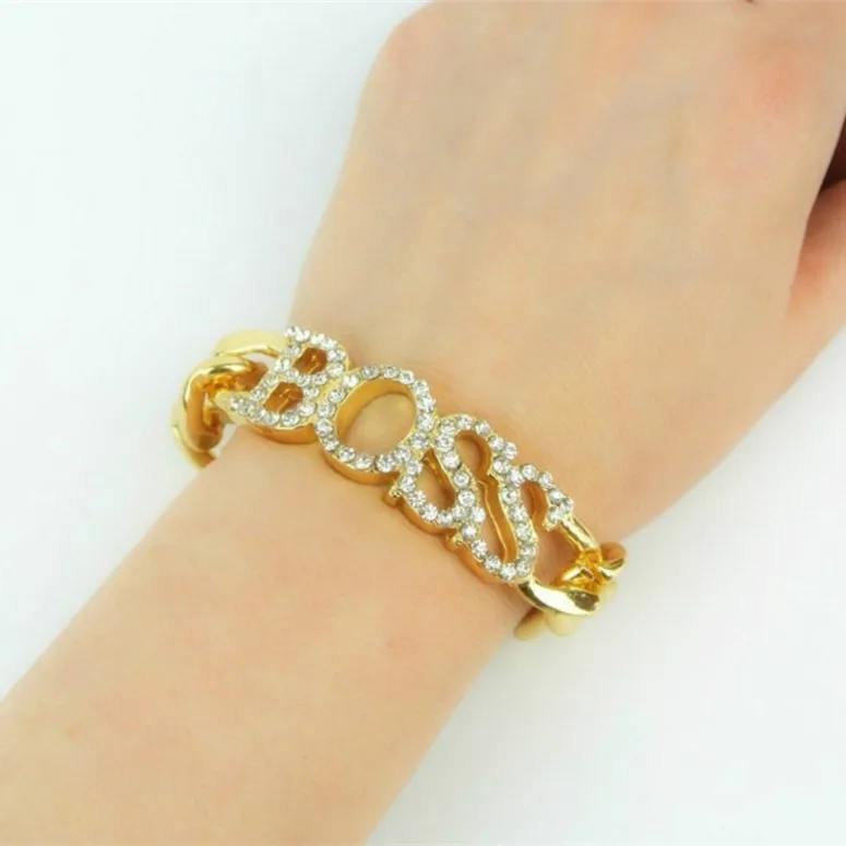 gold boss bracelet