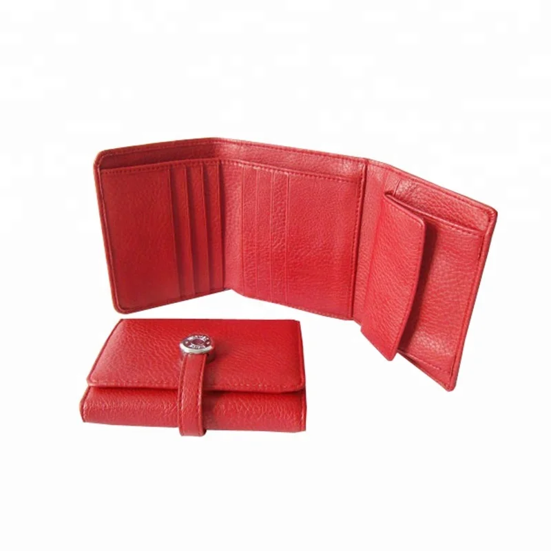 red designer wallets