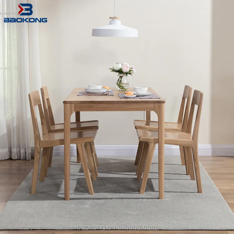 Modern Dining Table Set With 4 Dining Chair