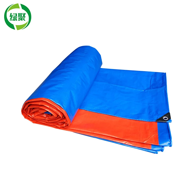 20x26 футов 6x8 м сине-оранжевый брезентовый материал для крыши