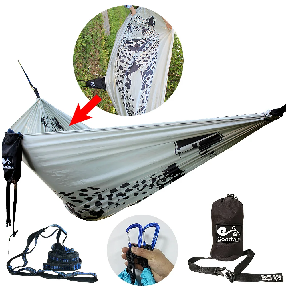 hammok hamock 户外野营秋千吊床降落伞布单双人休闲吊床便携式折叠