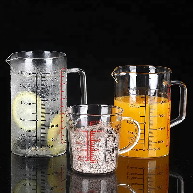 High Borosilicate Glass Measuring Cup Thickened Transparent - Temu