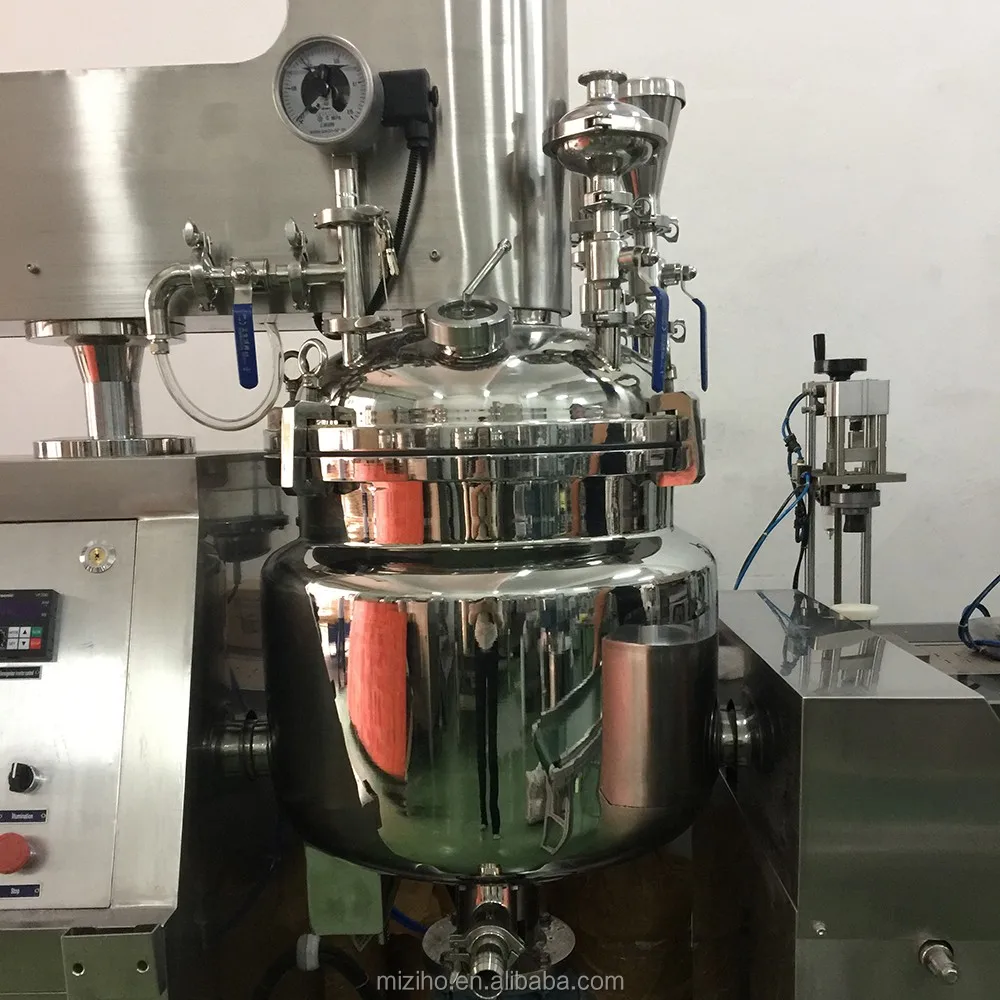 
 Вакуумный эмульгирующий смеситель с автоматическим обогревом  