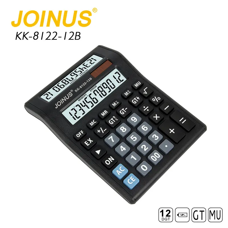 JOINUS Desktop 12 Digit Double Screen Calculator with Cheap Price for Business