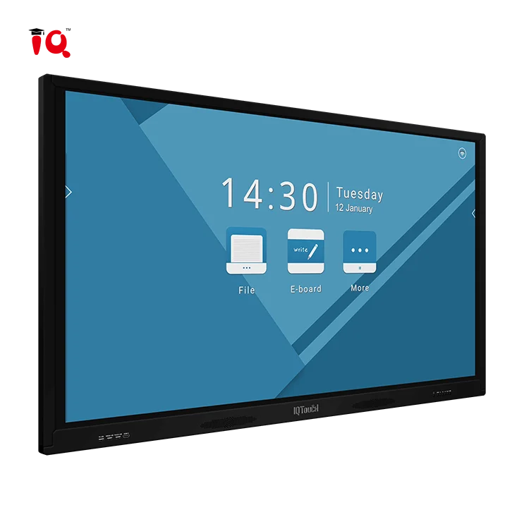 98 Fenêtre de pouces et panneau de télévision intelligent Android, moniteur tactile LCD, écran plat interactif 4K