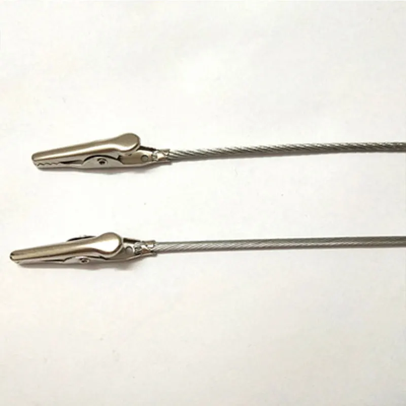 Лидер продаж, металлический держатель для карт из нержавеющей стали, зажимы типа «крокодил»