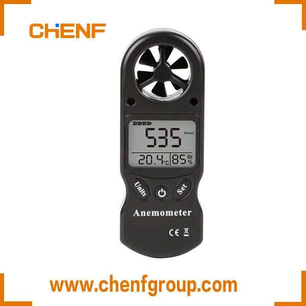 
Chenf CF-300 цифровой портативный измерительный устройство для измерения скорости ветра Анемометр с термометром ветромер лопасти 
