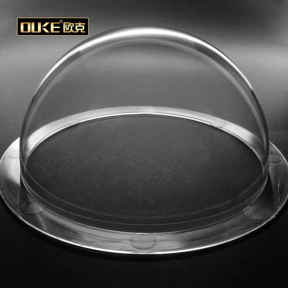 Security Clear Mini Acrylic Dome Camera Cover Customized  Frosted Acrylic Dome House clear Acrylic Half Roof Dome