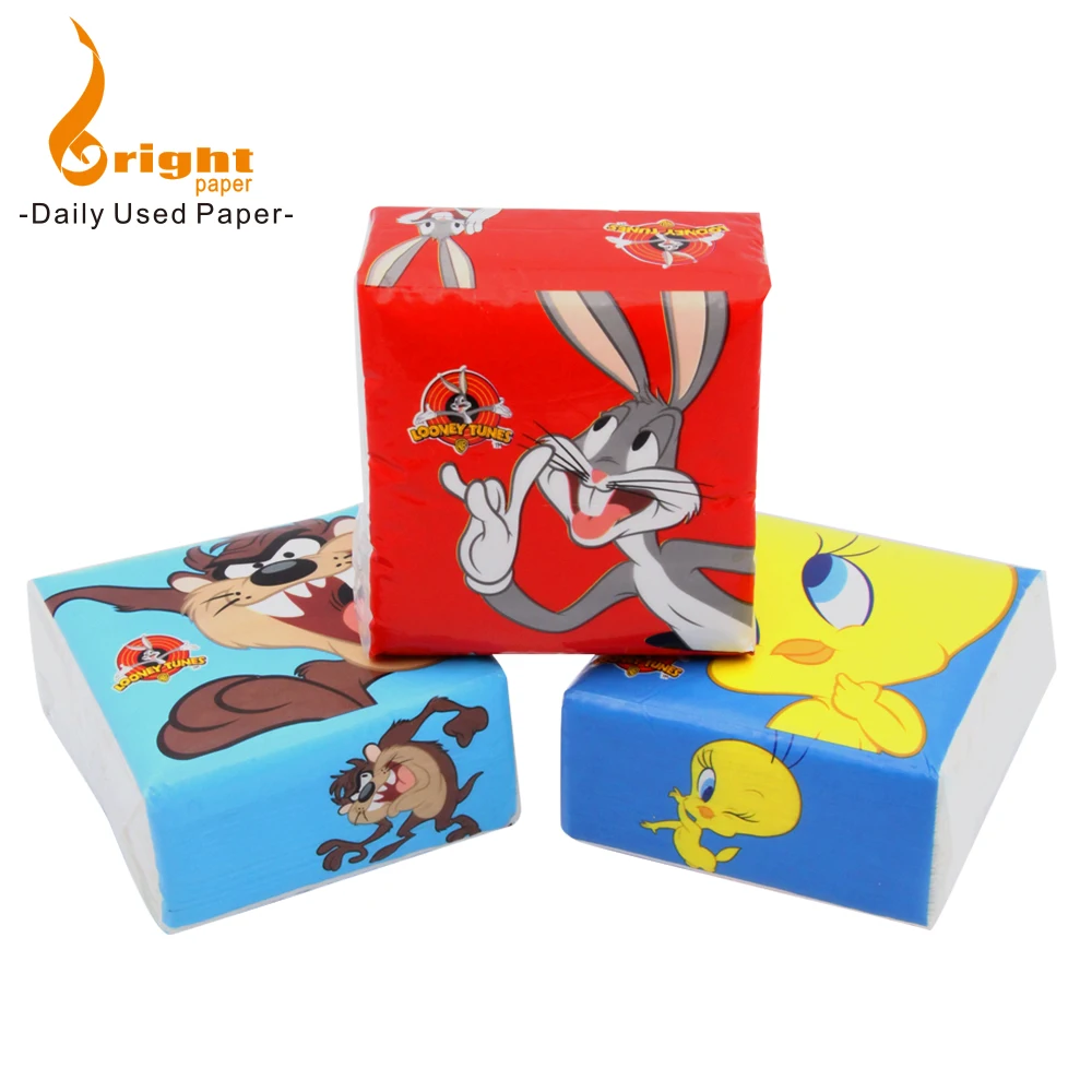Decorative Brands Names Cheap Oem Custom Printed Soft Pack Tough Facial Tissue Paper