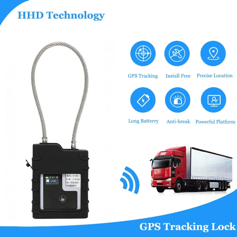 Магнитный висячий замок HHD с GPS-трекером 4G GPRS телеметрическое управление устройства отслеживания транспортных средств приложением Android