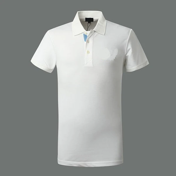 plain white collared t-shirt