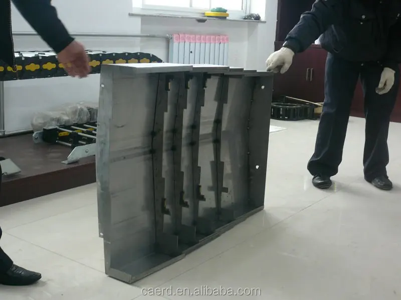 Стальная пластина направляющая щит, телескопическая стальная крышка bellow