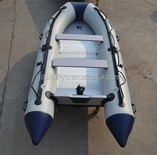 Bateau Gonflable Jago 320x152cm – 4+1 Places, Plancher Alu, 2 Rames, Pompe, Capacité 536kg, Catégorie D