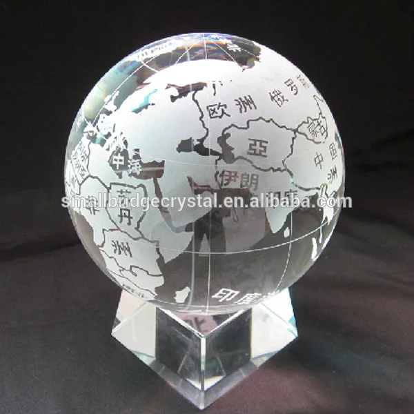 New Design Wholesale Business Gift K9 Crystal Globe